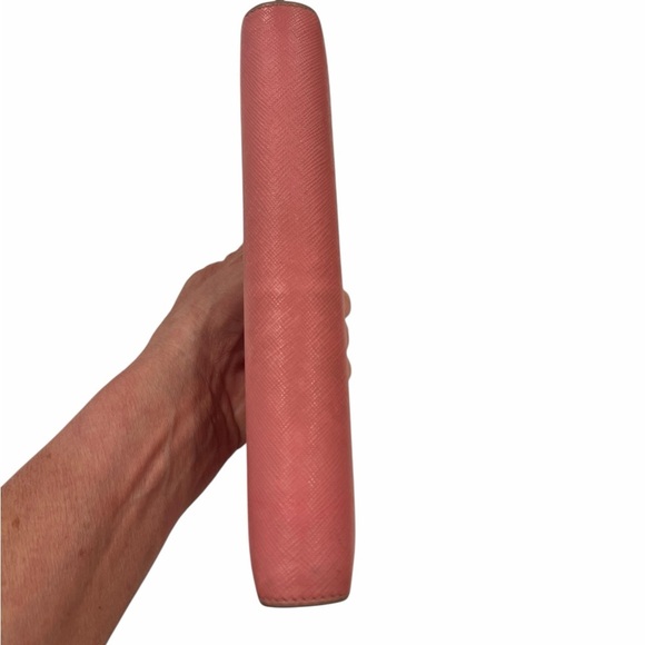 Prada Large Saffiano Leather Zip-Around Wallet | Petal Pink - Picture 7 of 14